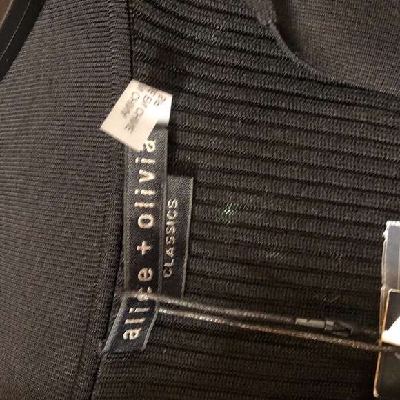 Alice + olivia Alcina ribbed wool blend button down polo midi dress - Picture 6 of 8